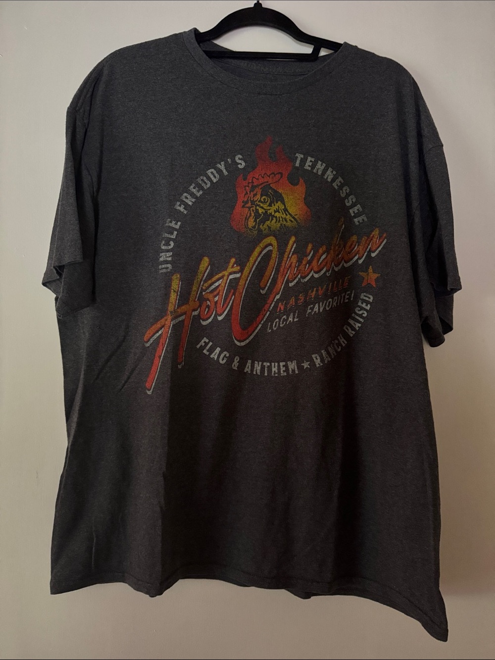 Uncle Freddy's Hot Chicken Short Sleeve Graphic Tee - Charcoal